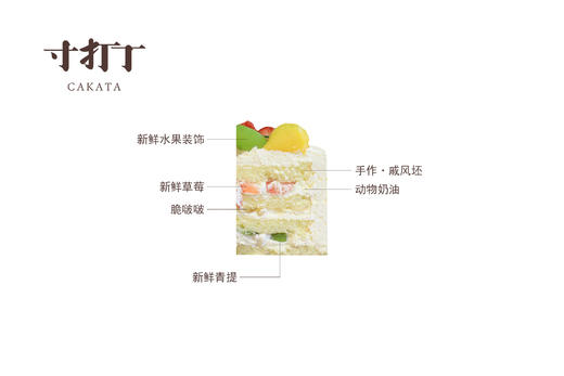 小马·水果奶油蛋糕（可备注少糖） 商品图4