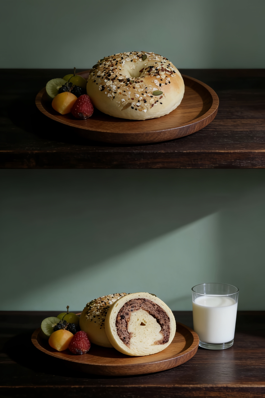 2·红豆乳酪贝果（12：00出货）