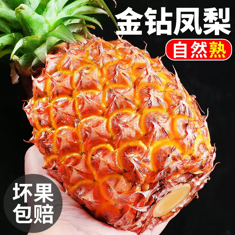 严选 | 海南金钻凤梨 4.5斤（中果/大果)  自然熟 香甜多汁 坏果包赔