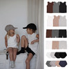 A basic brand 26ss新品 儿童罗纹背心短裤短袖T恤 商品缩略图0