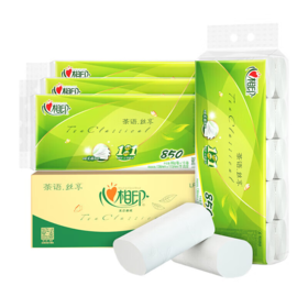 DH LR2010（箱装）心相印茶语丝享系列85克10卷4提装4层无芯卫生纸