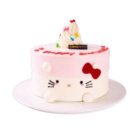 粉甜Kitty【动物奶油生日蛋糕W】