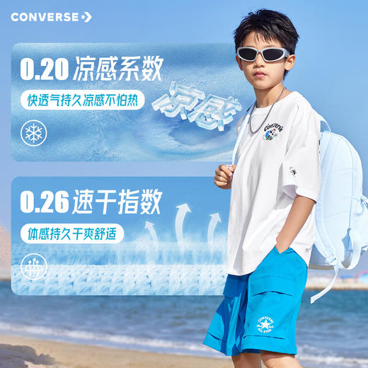 CONVERSE 夏 大童小童 儿童童装T恤 CNVN-TE-K219 商品图1