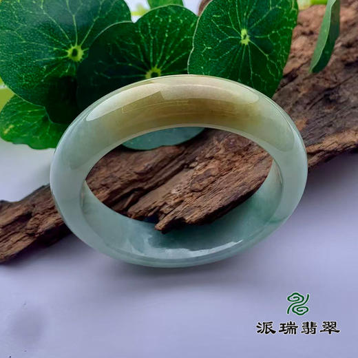 派瑞翡翠 翡翠手镯 糯种 黄翡 商品图0