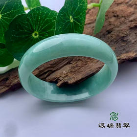 派瑞翡翠 翡翠手镯 糯种 满绿