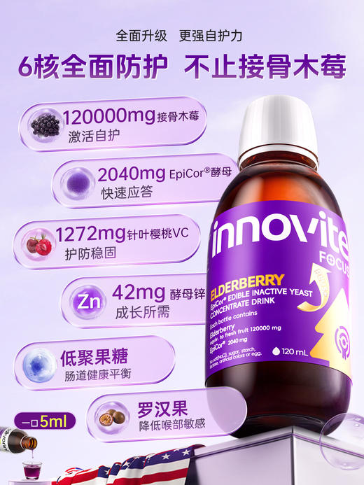 英珞维接骨木莓Epicor®酵母抽提物浓缩液120ml 商品图0