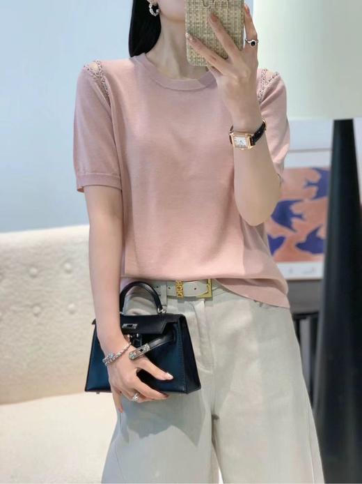 女装26春夏新品露肩天丝短袖2291-2612 商品图0