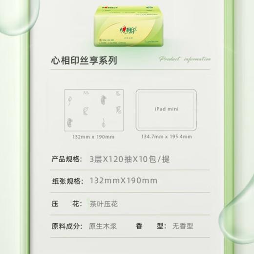 DH DT15120（箱装）心相印茶语抽纸120抽20包装 商品图1