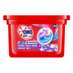 奥妙（OMO）浓缩三合一怡神薰衣草洗衣凝珠 18颗