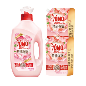 奥妙（OMO）香氛洗衣液玫瑰山茶花香（8斤装）2KG+ 1KG*2