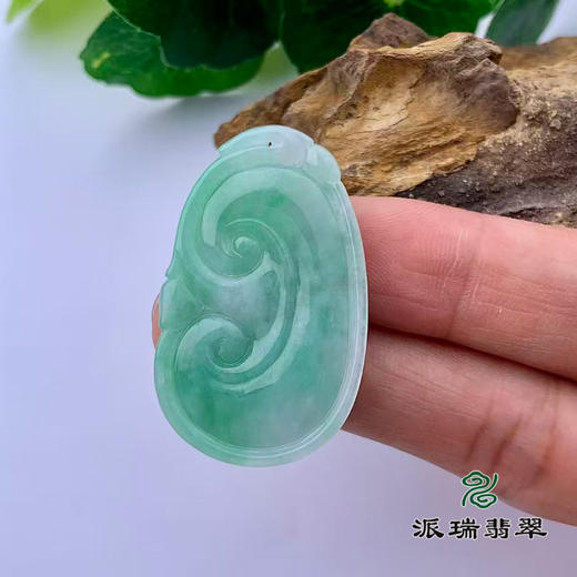 派瑞翡翠 翡翠挂件 糯种 飘翠 商品图2
