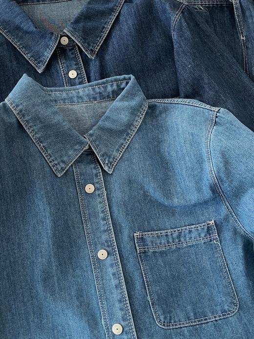 预售 臣禾	【丹宁衬衫】小个子H型正肩牛仔衬衣空调衫防晒衫薄外套	9261040375 商品图14