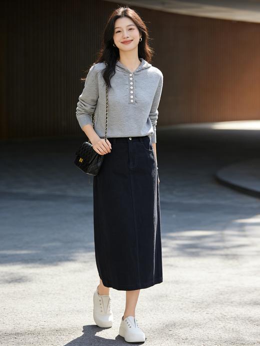 预售 臣禾	【钩花帽衫】连帽休闲套头针织衫	9261090275 商品图2