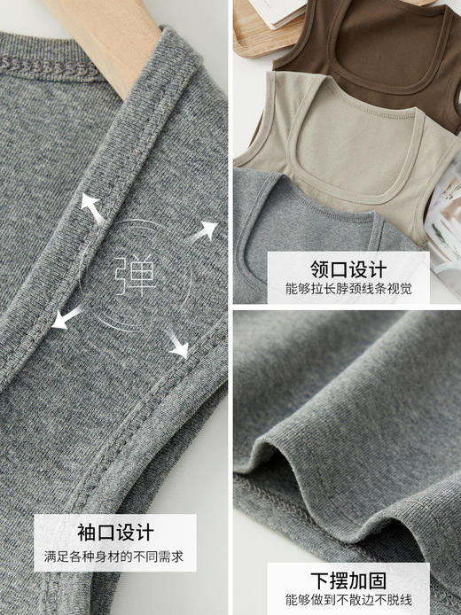 2026 新款 白色小背心女夏 内搭打底无袖吊带外穿短款上衣ZXFX2026 商品图4