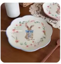 8英寸彼得兔-蓝色甜品台摆盘/1*1个