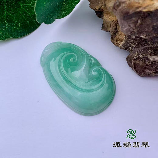 派瑞翡翠 翡翠挂件 糯种 飘翠 商品图3