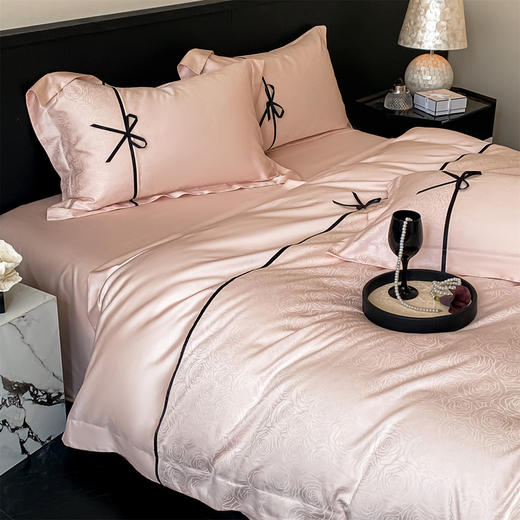 【下架】自然醒天丝棉提花拼色织带四件套NH192 商品图12