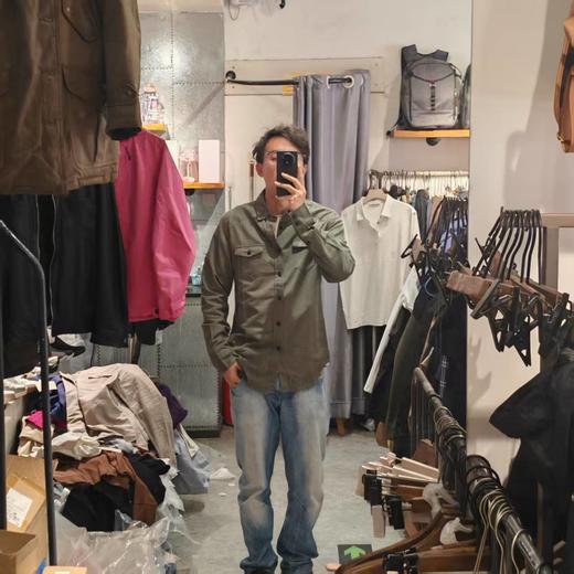 请仓库不退换 RRL拉夫劳伦出口订单纯棉的工装风衬衣..可外穿也可内搭.. 商品图6