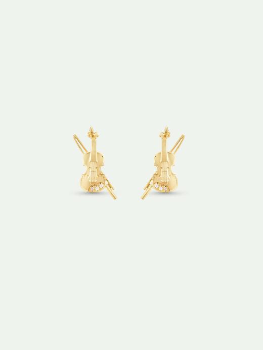 订购6周到｜Les Nereides-Gold cello-金色大提琴 耳钉［法国设计师］ 商品图1
