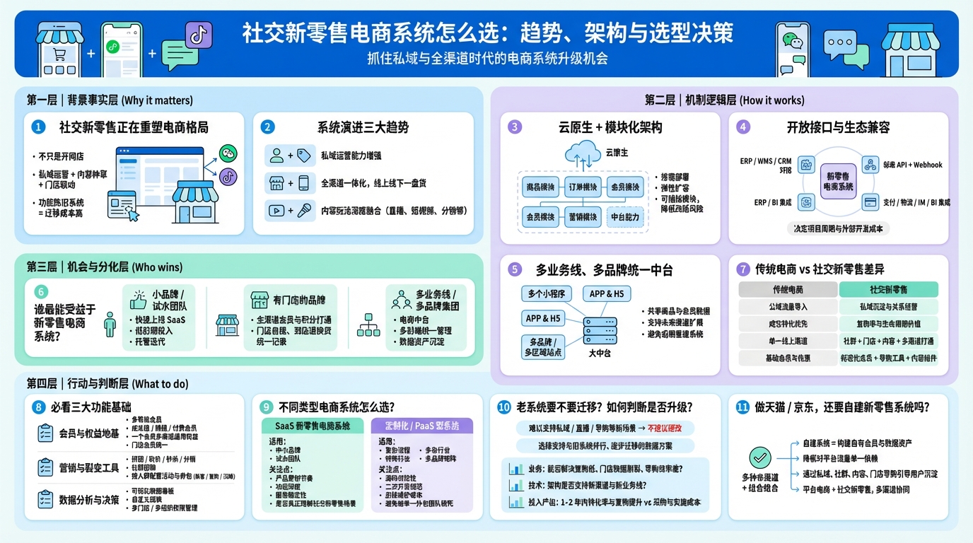 社交新零售电商系统在往哪发展？