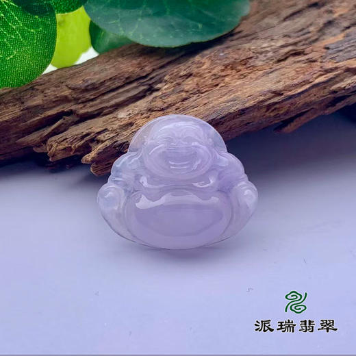 派瑞翡翠 翡翠佛 糯种 浅紫 商品图0