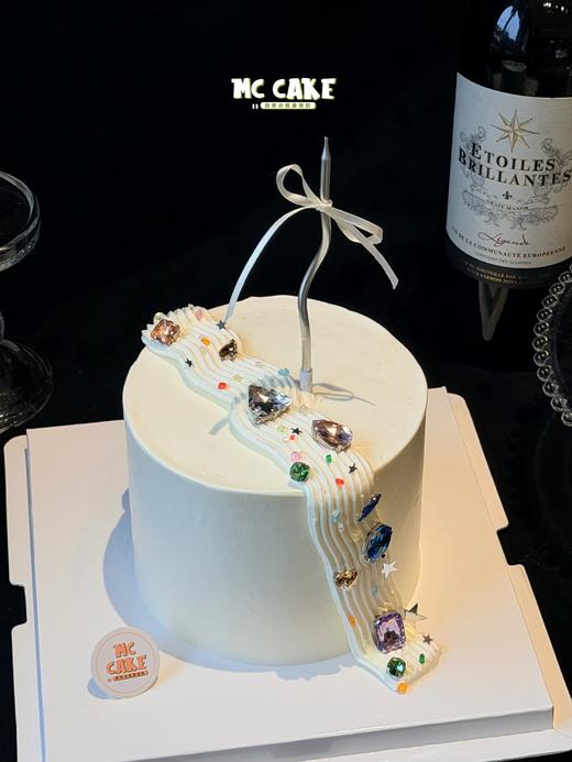 宝石装饰蛋糕【宝石、星星不可食用】包含蜡烛 商品图1