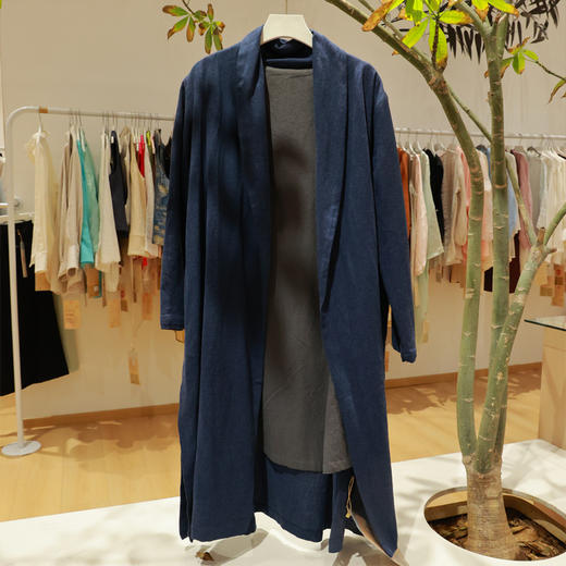 【抖音专属】风衣开衫（男）（08047墨黑） 商品图0