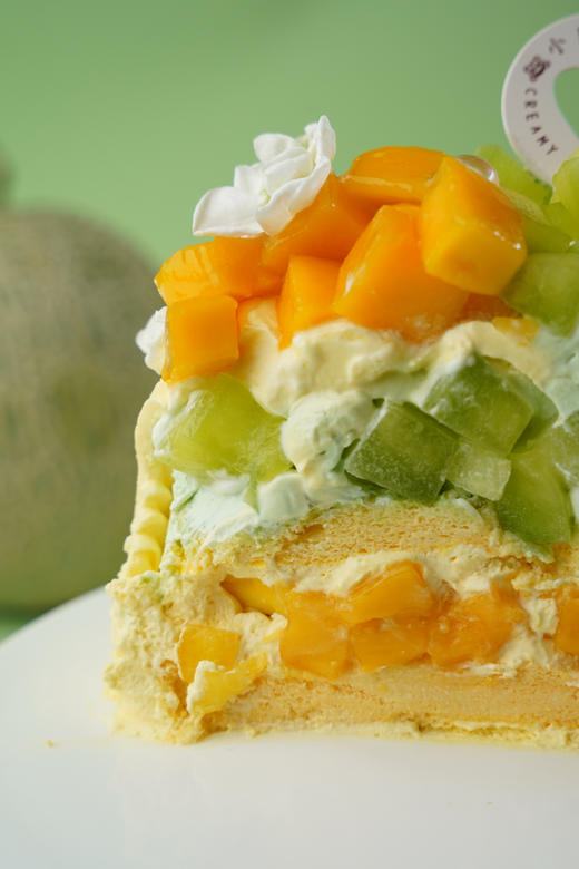 玲珑蜜瓜芒果双拼蛋糕 商品图8