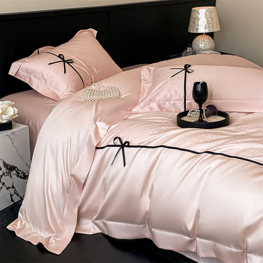 【下架】自然醒天丝棉提花拼色织带四件套NH192 商品图7