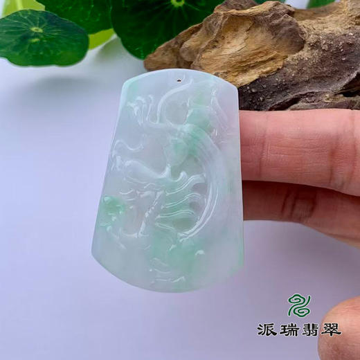 派瑞翡翠 翡翠挂件 糯种 飘翠 商品图1