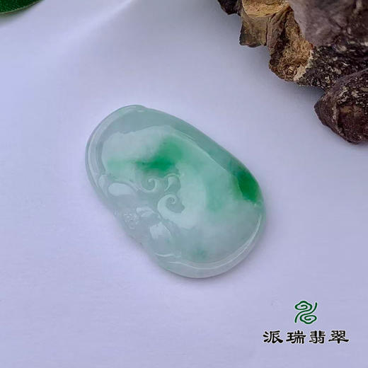 派瑞翡翠 翡翠挂件 糯种 飘翠 商品图2