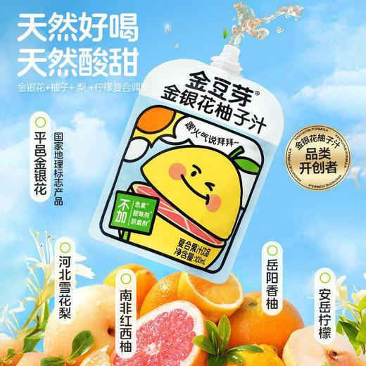 金豆芽金银花柚子汁100mlx13袋 商品图1