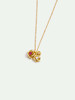 订购6周到｜Les Nereides-gold Mona Lisa roses-金色 玫瑰 圆形宝石 项链［法国设计师］ 商品缩略图2
