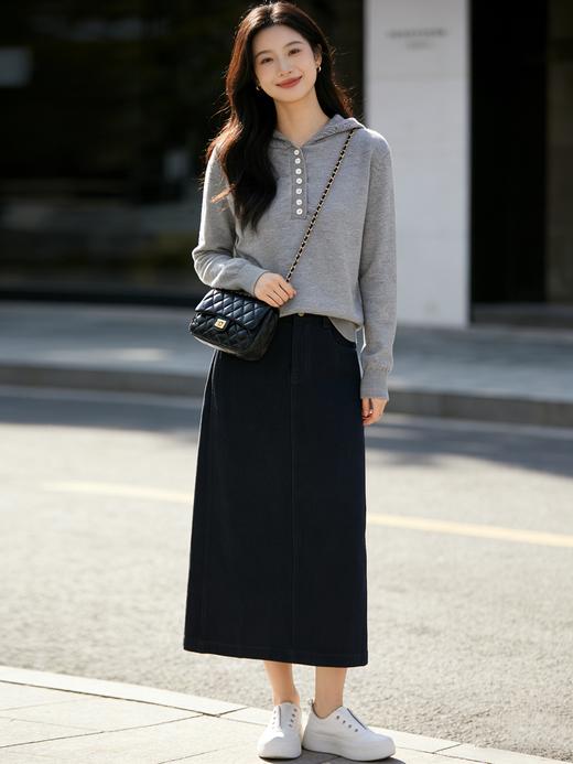 预售 臣禾	【钩花帽衫】连帽休闲套头针织衫	9261090275 商品图7