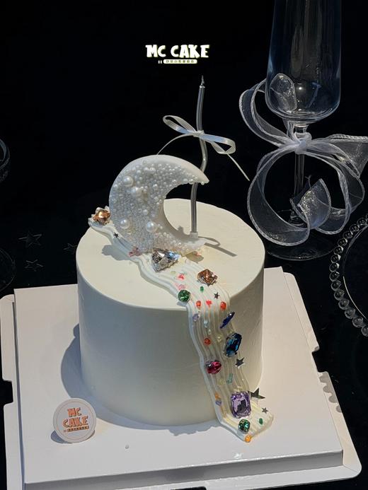 白月光月亮彩色宝石蛋糕 商品图0