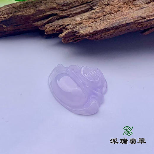 派瑞翡翠 翡翠佛 糯种 浅紫 商品图3