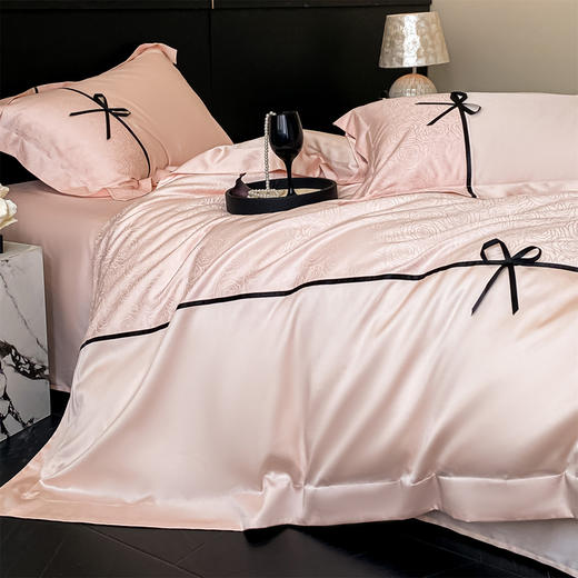 【下架】自然醒天丝棉提花拼色织带四件套NH192 商品图8