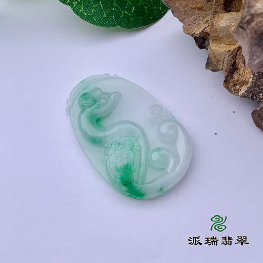派瑞翡翠 翡翠挂件 糯种 飘翠 商品图1