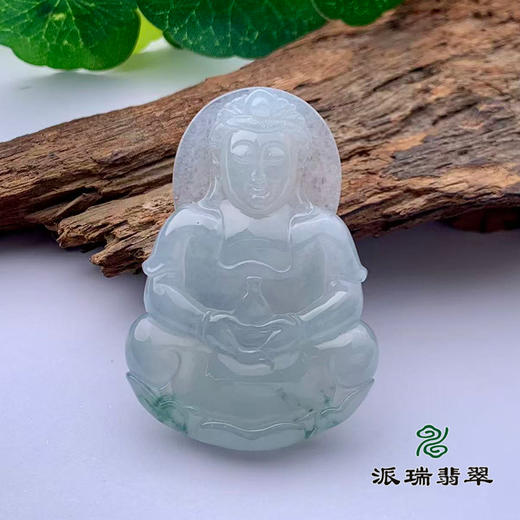 派瑞翡翠 翡翠观音 糯冰 飘花 商品图0