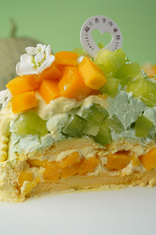 玲珑蜜瓜芒果双拼蛋糕 商品图7