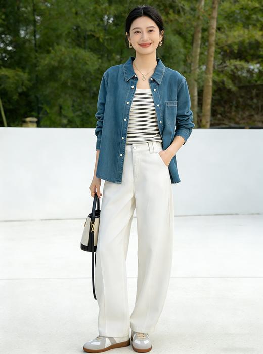 【超值加购54.9】预售 臣禾	【24小时背心】工字条纹背心【93%棉7%氨纶】圆领无袖上衣9261050575 商品图6