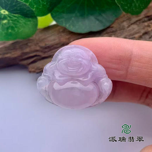 派瑞翡翠 翡翠佛 糯种 浅紫 商品图1