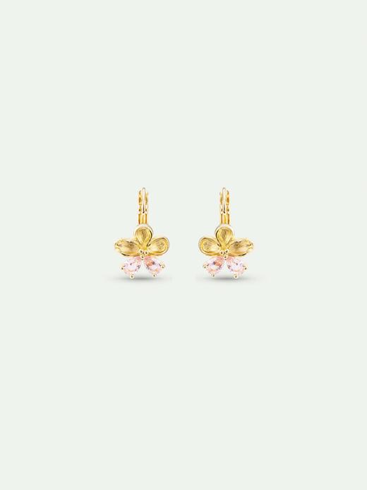 订购6周到｜Les Nereides-Gold cherry blossom-金色 樱花 粉宝石 耳环［法国设计师］ 商品图0