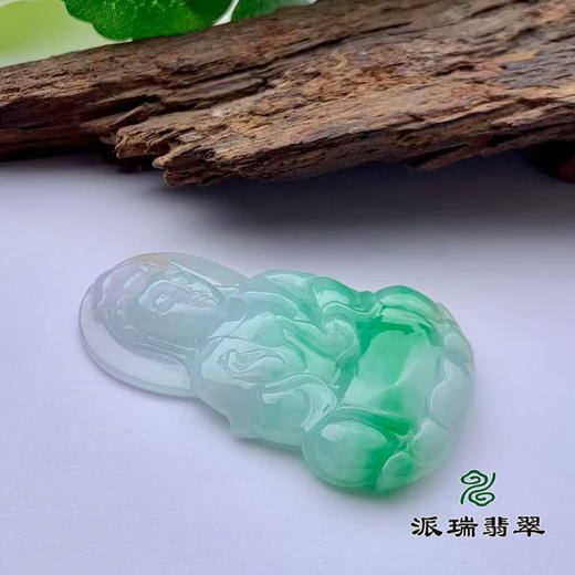 派瑞翡翠 翡翠观音 糯冰 绿色 商品图1