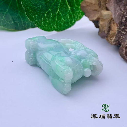 派瑞翡翠 翡翠挂件 糯种 飘翠 商品图2