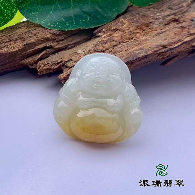 派瑞翡翠 翡翠佛 糯种 荒翡