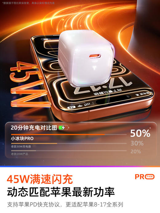 图拉斯小冰块Pro适配苹果45w氮化镓 商品图3