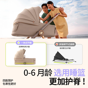 唯乐宝鲸灵婴儿推车可坐躺新生儿溜娃神器大轮稳固便携式宝宝