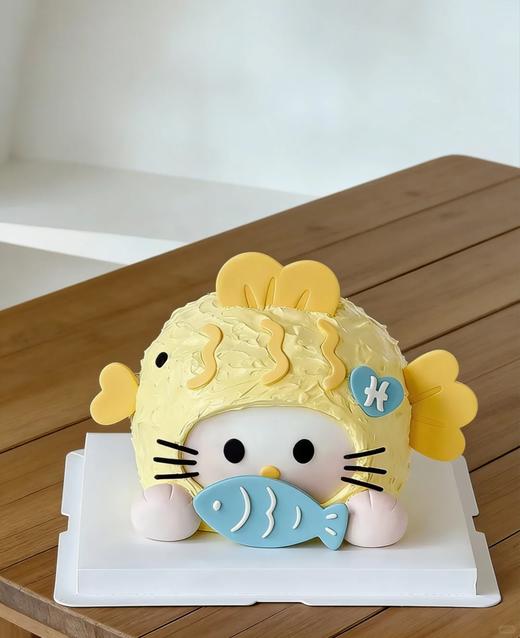 黑巢-浪漫主义的双鱼座生日蛋糕 商品图0