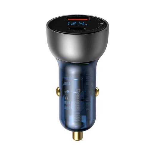 倍思酷显金属数显双路QC+PPS快充车载充电器 C+U 65W 商品图3